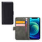 Mobilize Telefoonhoesje geschikt voor Apple iPhone 12 Mini Hoesje | Mobilize Classic Gelly Wallet Bookcase Portemonnee | Pasjeshouder voor 2 Pasjes | Telefoonhoesje voor Pinpas / OV Kaart / Rijbewijs - Zwart