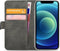 Mobilize Telefoonhoesje geschikt voor Apple iPhone 12 Mini Hoesje | Mobilize Classic Gelly Wallet Bookcase Portemonnee | Pasjeshouder voor 2 Pasjes | Telefoonhoesje voor Pinpas / OV Kaart / Rijbewijs - Zwart