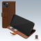 Mobilize Telefoonhoesje geschikt voor Apple iPhone 13 Hoesje Echt Leer | Mobilize Wallet Bookcase Portemonnee | Pasjeshouder voor 3 Pasjes | Telefoonhoesje voor Pinpas / OV Kaart / Rijbewijs - Bruin