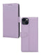 Mobilize Telefoonhoesje geschikt voor Apple iPhone 13 Hoesje | Mobilize Premium Gelly Wallet Bookcase Portemonnee | Pasjeshouder voor 3 Pasjes | Telefoonhoesje voor Pinpas / OV Kaart / Rijbewijs - Paars