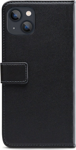 Mobilize Telefoonhoesje geschikt voor Apple iPhone 13 Mini Hoesje | Mobilize Classic Gelly Wallet Bookcase Portemonnee | Pasjeshouder voor 2 Pasjes | Telefoonhoesje voor Pinpas / OV Kaart / Rijbewijs - Zwart