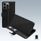 Mobilize Telefoonhoesje geschikt voor Apple iPhone 13 Pro Hoesje Echt Leer | Mobilize Wallet Bookcase Portemonnee | Pasjeshouder voor 3 Pasjes | Telefoonhoesje voor Pinpas / OV Kaart / Rijbewijs - Zwart