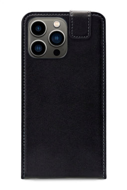 Mobilize Telefoonhoesje geschikt voor Apple iPhone 13 Pro Hoesje | Mobilize Classic Gelly Flipcase | Pasjeshouder voor 1 Pasje | Telefoonhoesje voor Pinpas / OV Kaart / Rijbewijs - Zwart
