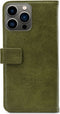 Mobilize Telefoonhoesje geschikt voor Apple iPhone 13 Pro Hoesje | Mobilize Elite Gelly Bookcase Portemonnee | Pasjeshouder voor 3 Pasjes | Telefoonhoesje voor Pinpas / OV Kaart / Rijbewijs - Groen