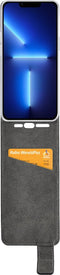 Mobilize Telefoonhoesje geschikt voor Apple iPhone 13 Pro Hoesje | Mobilize Classic Gelly Flipcase | Pasjeshouder voor 1 Pasje | Telefoonhoesje voor Pinpas / OV Kaart / Rijbewijs - Zwart