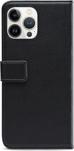 Mobilize Telefoonhoesje geschikt voor Apple iPhone 13 Pro Max Hoesje | Mobilize Classic Gelly Wallet Bookcase Portemonnee | Pasjeshouder voor 2 Pasjes | Telefoonhoesje voor Pinpas / OV Kaart / Rijbewijs - Zwart