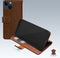 Mobilize Telefoonhoesje geschikt voor Apple iPhone 14 Hoesje Echt Leer | Mobilize Wallet Bookcase Portemonnee | Pasjeshouder voor 3 Pasjes | Telefoonhoesje voor Pinpas / OV Kaart / Rijbewijs - Bruin