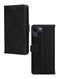 Mobilize Telefoonhoesje geschikt voor Apple iPhone 14 Hoesje Echt Leer | Mobilize Wallet Bookcase Portemonnee | Pasjeshouder voor 3 Pasjes | Telefoonhoesje voor Pinpas / OV Kaart / Rijbewijs - Zwart