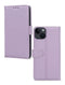 Mobilize Telefoonhoesje geschikt voor Apple iPhone 14 Hoesje | Mobilize Premium Gelly Wallet Bookcase Portemonnee | Pasjeshouder voor 3 Pasjes | Telefoonhoesje voor Pinpas / OV Kaart / Rijbewijs - Paars