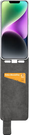 Mobilize Telefoonhoesje geschikt voor Apple iPhone 14 Hoesje | Mobilize Classic Gelly Flipcase | Pasjeshouder voor 1 Pasje | Telefoonhoesje voor Pinpas / OV Kaart / Rijbewijs - Zwart