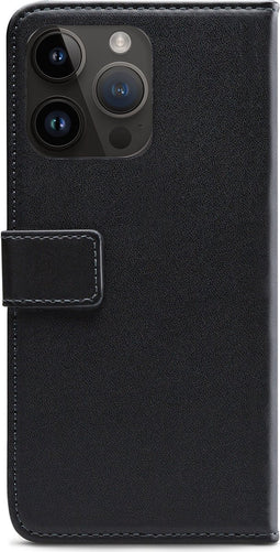 Mobilize Telefoonhoesje geschikt voor Apple iPhone 14 Pro Hoesje | Mobilize Classic Gelly Wallet Bookcase Portemonnee | Pasjeshouder voor 2 Pasjes | Telefoonhoesje voor Pinpas / OV Kaart / Rijbewijs - Zwart