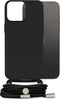 Mobilize Telefoonhoesje geschikt voor Apple iPhone 14 Pro Max Flexibel TPU | Mobilize Lanyard Gelly Hoesje met koord - Zwart