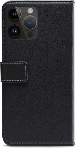 Mobilize Telefoonhoesje geschikt voor Apple iPhone 14 Pro Max Hoesje | Mobilize Classic Gelly Flipcase | Pasjeshouder voor 1 Pasje | Telefoonhoesje voor Pinpas / OV Kaart / Rijbewijs - Zwart