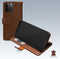 Mobilize Telefoonhoesje geschikt voor Apple iPhone 14 Pro Max Hoesje Echt Leer | Mobilize Wallet Bookcase Portemonnee | Pasjeshouder voor 3 Pasjes | Telefoonhoesje voor Pinpas / OV Kaart / Rijbewijs - Bruin