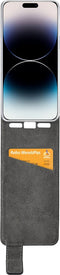 Mobilize Telefoonhoesje geschikt voor Apple iPhone 14 Pro Max Hoesje | Mobilize Classic Gelly Flipcase | Pasjeshouder voor 1 Pasje | Telefoonhoesje voor Pinpas / OV Kaart / Rijbewijs - Zwart