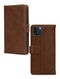 Mobilize Telefoonhoesje geschikt voor Apple iPhone 15 Hoesje Echt Leer | Mobilize Wallet Bookcase Portemonnee | Pasjeshouder voor 3 Pasjes | Telefoonhoesje voor Pinpas / OV Kaart / Rijbewijs - Bruin