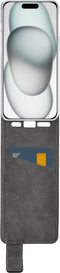 Mobilize Telefoonhoesje geschikt voor Apple iPhone 15 Hoesje | Mobilize Classic Gelly Flipcase | Pasjeshouder voor 1 Pasje | Telefoonhoesje voor Pinpas / OV Kaart / Rijbewijs - Zwart