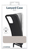 Mobilize Telefoonhoesje geschikt voor Apple iPhone 15 Pro Max Flexibel TPU | Mobilize Lanyard Gelly Hoesje met koord - Zwart