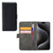 Mobilize Telefoonhoesje geschikt voor Apple iPhone 15 Pro Max Hoesje | Mobilize Classic Gelly Wallet Bookcase Portemonnee | Pasjeshouder voor 2 Pasjes | Telefoonhoesje voor Pinpas / OV Kaart / Rijbewijs - Zwart