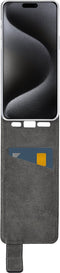 Mobilize Telefoonhoesje geschikt voor Apple iPhone 15 Pro Max Hoesje | Mobilize Classic Gelly Flipcase | Pasjeshouder voor 1 Pasje | Telefoonhoesje voor Pinpas / OV Kaart / Rijbewijs - Zwart