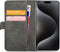 Mobilize Telefoonhoesje geschikt voor Apple iPhone 15 Pro Max Hoesje | Mobilize Classic Gelly Wallet Bookcase Portemonnee | Pasjeshouder voor 2 Pasjes | Telefoonhoesje voor Pinpas / OV Kaart / Rijbewijs - Zwart