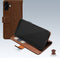 Mobilize Telefoonhoesje geschikt voor Apple iPhone 16 Hoesje Echt Leer | Mobilize Wallet Bookcase Portemonnee | Pasjeshouder voor 3 Pasjes | Telefoonhoesje voor Pinpas / OV Kaart / Rijbewijs - Bruin