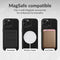 Mobilize Telefoonhoesje geschikt voor Apple iPhone 16 MagSafe Hoesje | Mobilize MagSafe Gelly Wallet 2in1 Case | Geschikt voor MagSafe | Geschikt voor Draadloos Opladen met Magnetische Ring | MagSafe Case - Zwart