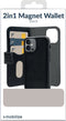 Mobilize Telefoonhoesje geschikt voor Apple iPhone 16 Plus MagSafe Hoesje | Mobilize MagSafe Gelly Wallet 2in1 Case | Geschikt voor MagSafe | Geschikt voor Draadloos Opladen met Magnetische Ring | MagSafe Case - Zwart