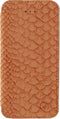 Mobilize Telefoonhoesje geschikt voor Apple iPhone 5 Hoesje | Mobilize Slim Booklet Bookcase | Pasjeshouder voor 1 Pasje | Telefoonhoesje voor Pinpas / OV Kaart / Rijbewijs - Snake Apricot | Bruin
