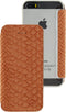 Mobilize Telefoonhoesje geschikt voor Apple iPhone 5 Hoesje | Mobilize Slim Booklet Bookcase | Pasjeshouder voor 1 Pasje | Telefoonhoesje voor Pinpas / OV Kaart / Rijbewijs - Snake Apricot | Bruin