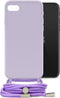 Mobilize Telefoonhoesje geschikt voor Apple iPhone 6 Flexibel TPU | Mobilize Lanyard Gelly Hoesje met koord - Paars