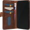 Mobilize Telefoonhoesje geschikt voor Apple iPhone 6 Hoesje Echt Leer | Mobilize Wallet Bookcase Portemonnee | Pasjeshouder voor 3 Pasjes | Telefoonhoesje voor Pinpas / OV Kaart / Rijbewijs - Bruin