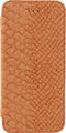 Mobilize Telefoonhoesje geschikt voor Apple iPhone 6 Hoesje | Mobilize Slim Gelly Bookcase - Snake Apricot | Bruin