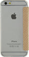 Mobilize Telefoonhoesje geschikt voor Apple iPhone 6 Hoesje | Mobilize Slim Booklet Bookcase | Pasjeshouder voor 1 Pasje | Telefoonhoesje voor Pinpas / OV Kaart / Rijbewijs - Snake Creamy Rose | Bruin