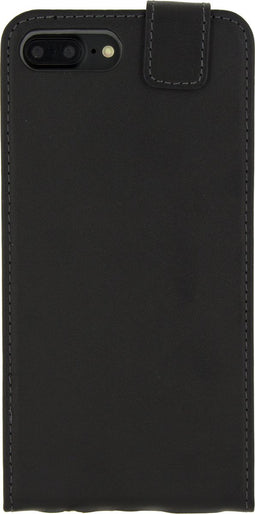 Mobilize Telefoonhoesje geschikt voor Apple iPhone 6 Plus Hoesje | Mobilize Classic Gelly Flipcase | Pasjeshouder voor 1 Pasje | Telefoonhoesje voor Pinpas / OV Kaart / Rijbewijs - Zwart
