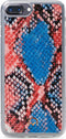 Mobilize Telefoonhoesje geschikt voor Apple iPhone 6 Plus Hoesje | Mobilize Gelly Velvet Uitneembare 2in1 Clutch | Pasjeshouder voor 3 Pasjes | Telefoonhoesje voor Pinpas / OV Kaart / Rijbewijs - Coral Snake | Rood