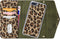 Mobilize Telefoonhoesje geschikt voor Apple iPhone 6 Plus Hoesje | Mobilize Gelly Uitneembare 2in1 Clutch | Pasjeshouder voor 3 Pasjes | Telefoonhoesje voor Pinpas / OV Kaart / Rijbewijs - Leopard | Bruin,groen