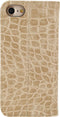 Mobilize Telefoonhoesje geschikt voor Apple iPhone 7 Hoesje | Mobilize Premium Book Bookcase | Pasjeshouder voor 1 Pasje | Telefoonhoesje voor Pinpas / OV Kaart / Rijbewijs - Alligator Peanut Brown | Bruin