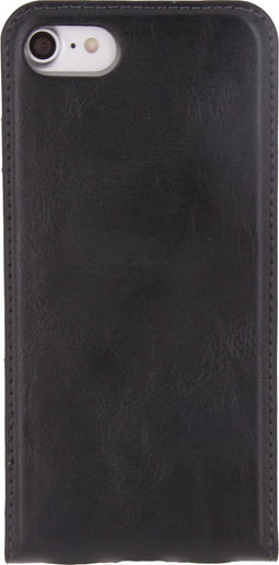 Mobilize Telefoonhoesje geschikt voor Apple iPhone 7 Hoesje | Mobilize Premium Gelly Flipcase | Pasjeshouder voor 1 Pasje | Telefoonhoesje voor Pinpas / OV Kaart / Rijbewijs - Zwart