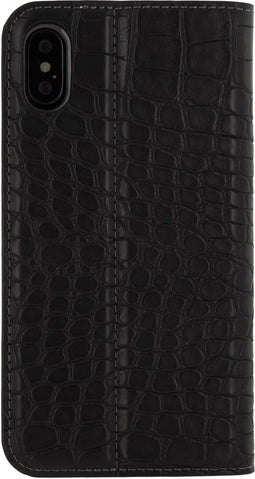 Mobilize Telefoonhoesje geschikt voor Apple iPhone X Hoesje | Mobilize Premium Gelly Bookcase | Pasjeshouder voor 1 Pasje | Telefoonhoesje voor Pinpas / OV Kaart / Rijbewijs - Zwart