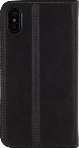 Mobilize Telefoonhoesje geschikt voor Apple iPhone X Hoesje | Mobilize Premium Gelly Bookcase | Pasjeshouder voor 1 Pasje | Telefoonhoesje voor Pinpas / OV Kaart / Rijbewijs - Zwart