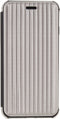 Mobilize Telefoonhoesje geschikt voor Apple iPhone X Hoesje | Mobilize Elegant Book Bookcase | Pasjeshouder voor 1 Pasje | Telefoonhoesje voor Pinpas / OV Kaart / Rijbewijs - Zilver