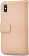 Mobilize Telefoonhoesje geschikt voor Apple iPhone X Hoesje | Mobilize Elite Gelly Bookcase | Pasjeshouder voor 3 Pasjes | Telefoonhoesje voor Pinpas / OV Kaart / Rijbewijs - Sand | Roze