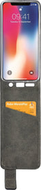 Mobilize Telefoonhoesje geschikt voor Apple iPhone X Hoesje | Mobilize Classic Gelly Flipcase | Pasjeshouder voor 1 Pasje | Telefoonhoesje voor Pinpas / OV Kaart / Rijbewijs - Zwart