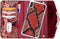 Mobilize Telefoonhoesje geschikt voor Apple iPhone X Hoesje | Mobilize Gelly Velvet Uitneembare 2in1 Clutch | Pasjeshouder voor 3 Pasjes | Telefoonhoesje voor Pinpas / OV Kaart / Rijbewijs - Red Snake | Rood