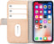 Mobilize Telefoonhoesje geschikt voor Apple iPhone XR Hoesje | Mobilize Elite Gelly Bookcase Portemonnee | Pasjeshouder voor 3 Pasjes | Telefoonhoesje voor Pinpas / OV Kaart / Rijbewijs - Sand | Roze