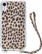 Mobilize Telefoonhoesje geschikt voor Apple iPhone XR Hoesje | Mobilize Magnet Zipper Uitneembare 2in1 Bookcase Portemonnee | Pasjeshouder voor 3 Pasjes | Telefoonhoesje voor Pinpas / OV Kaart / Rijbewijs - Leopard | Bruin,groen