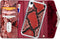 Mobilize Telefoonhoesje geschikt voor Apple iPhone XR Hoesje | Mobilize Gelly Velvet Uitneembare 2in1 Clutch | Pasjeshouder voor 3 Pasjes | Telefoonhoesje voor Pinpas / OV Kaart / Rijbewijs - Red Snake | Rood