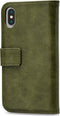 Mobilize Telefoonhoesje geschikt voor Apple iPhone XS Max Hoesje | Mobilize Elite Gelly Bookcase Portemonnee | Pasjeshouder voor 3 Pasjes | Telefoonhoesje voor Pinpas / OV Kaart / Rijbewijs - Groen