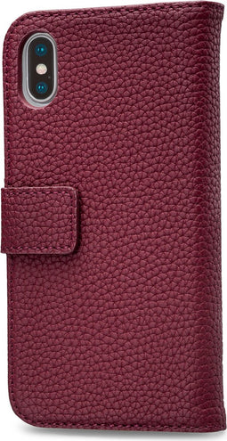 Mobilize Telefoonhoesje geschikt voor Apple iPhone XS Max Hoesje | Mobilize Elite Gelly Bookcase Portemonnee | Pasjeshouder voor 3 Pasjes | Telefoonhoesje voor Pinpas / OV Kaart / Rijbewijs - Bordeaux Rood